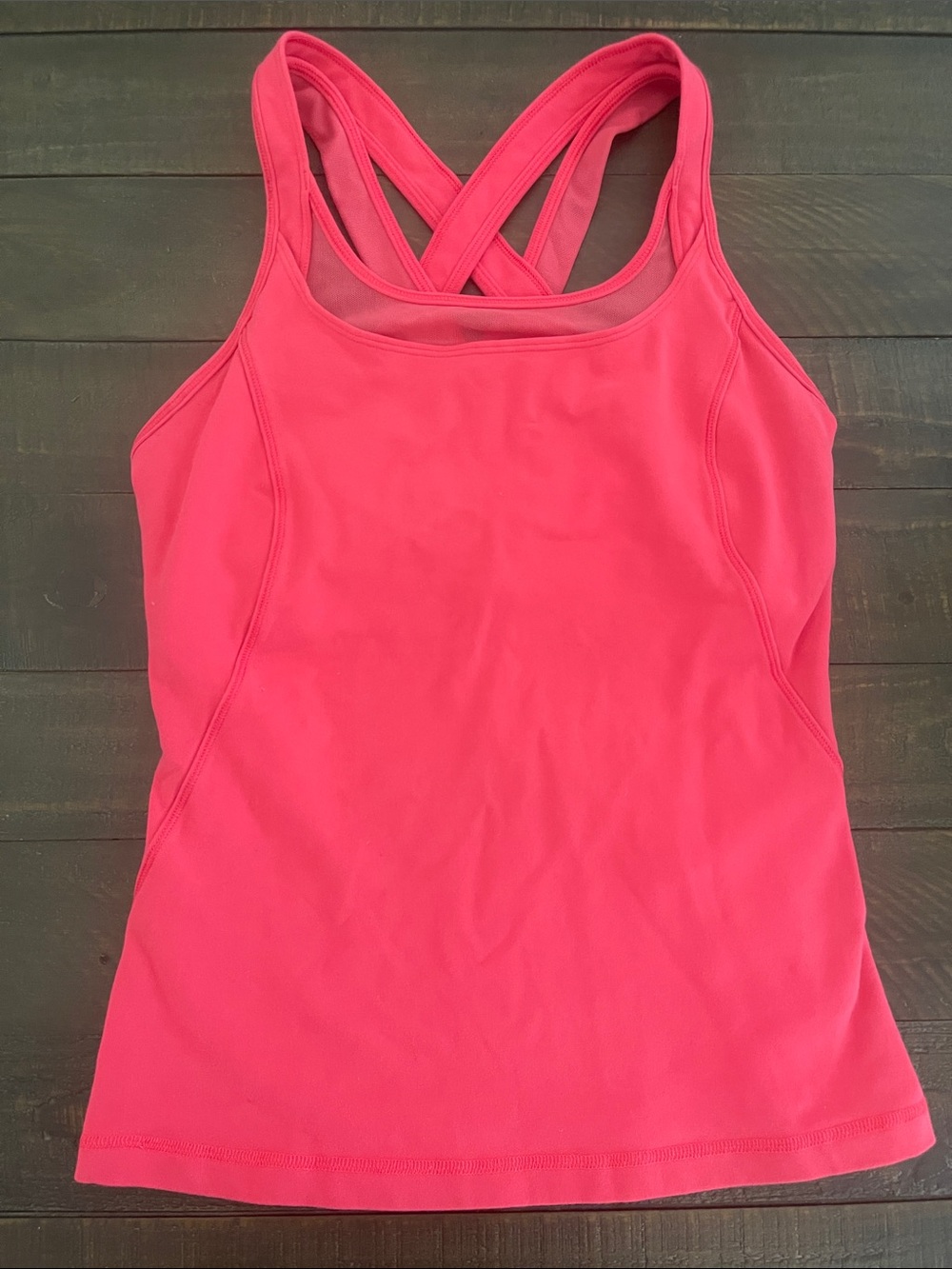 lululemon Pink 💕Crossback Tank Top Size 6